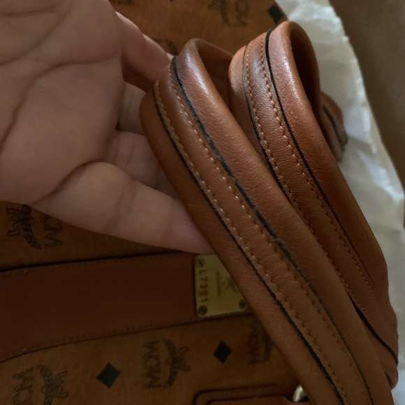 SOLD.  MCM - Vintage Visetos Boston Handbag - Picture 4 of 8